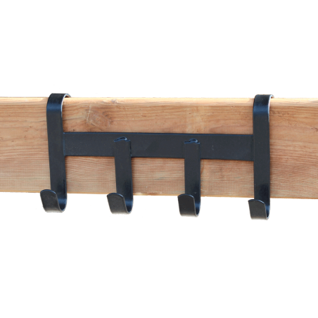 Porte bride 4 branches - Acier peint Couleur noir