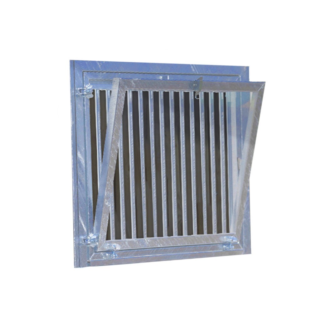 Fenêtre plexiglas avec barreaux oscillo battant