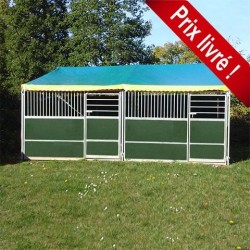 Lot de 2 boxes démontables alignés, livraison comprise - 2,7x2,7 portes  pleines