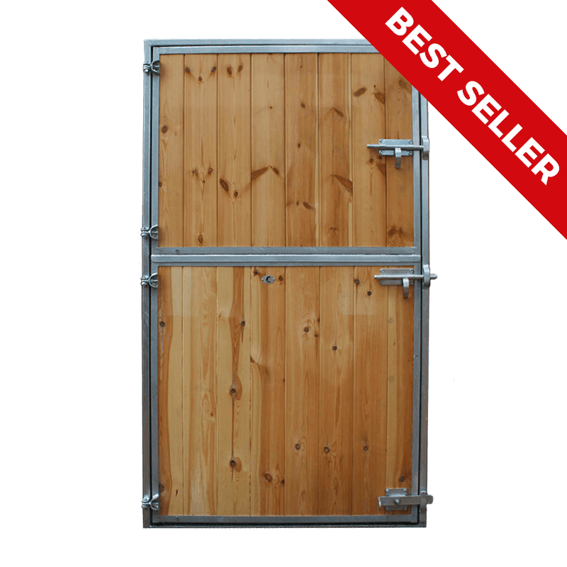 Porte fermière Pro type 40 avec gonds à gauche - pin autoclave