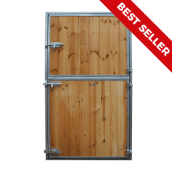 Porte fermière Pro type 50 avec gonds à droite - pin autoclave