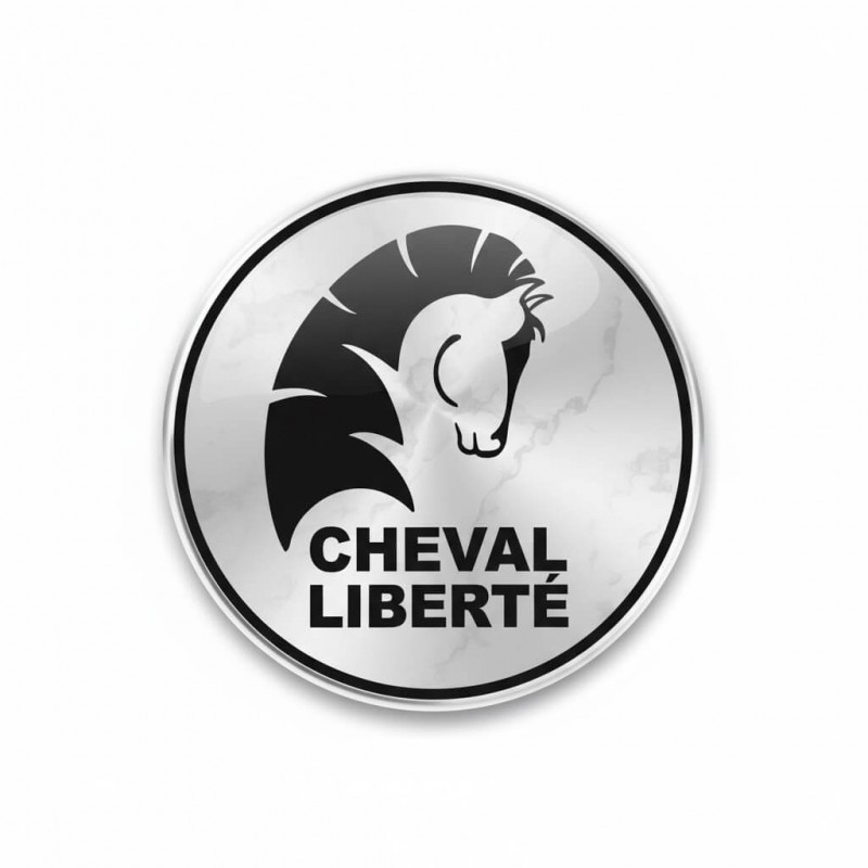 Autocollant cache moyeu Cheval Liberté