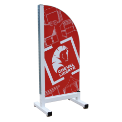 Chandelier publicitaire en aluminium