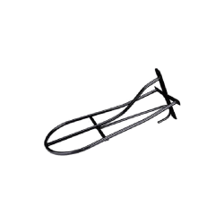 Porte selle fixe en métal peint noir