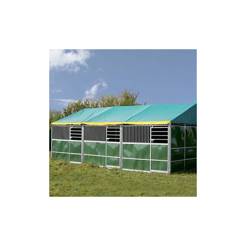 Lot de trois boxes alignés type concours hippique reconditionnés