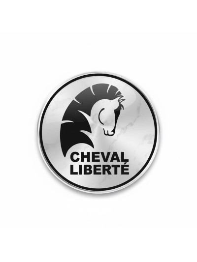 Autocollant cache moyeu Cheval Liberté