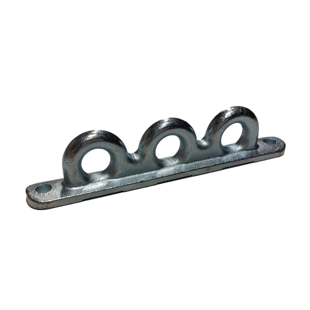 Support de barre de recul/poitrail à 3 trous en fonte
