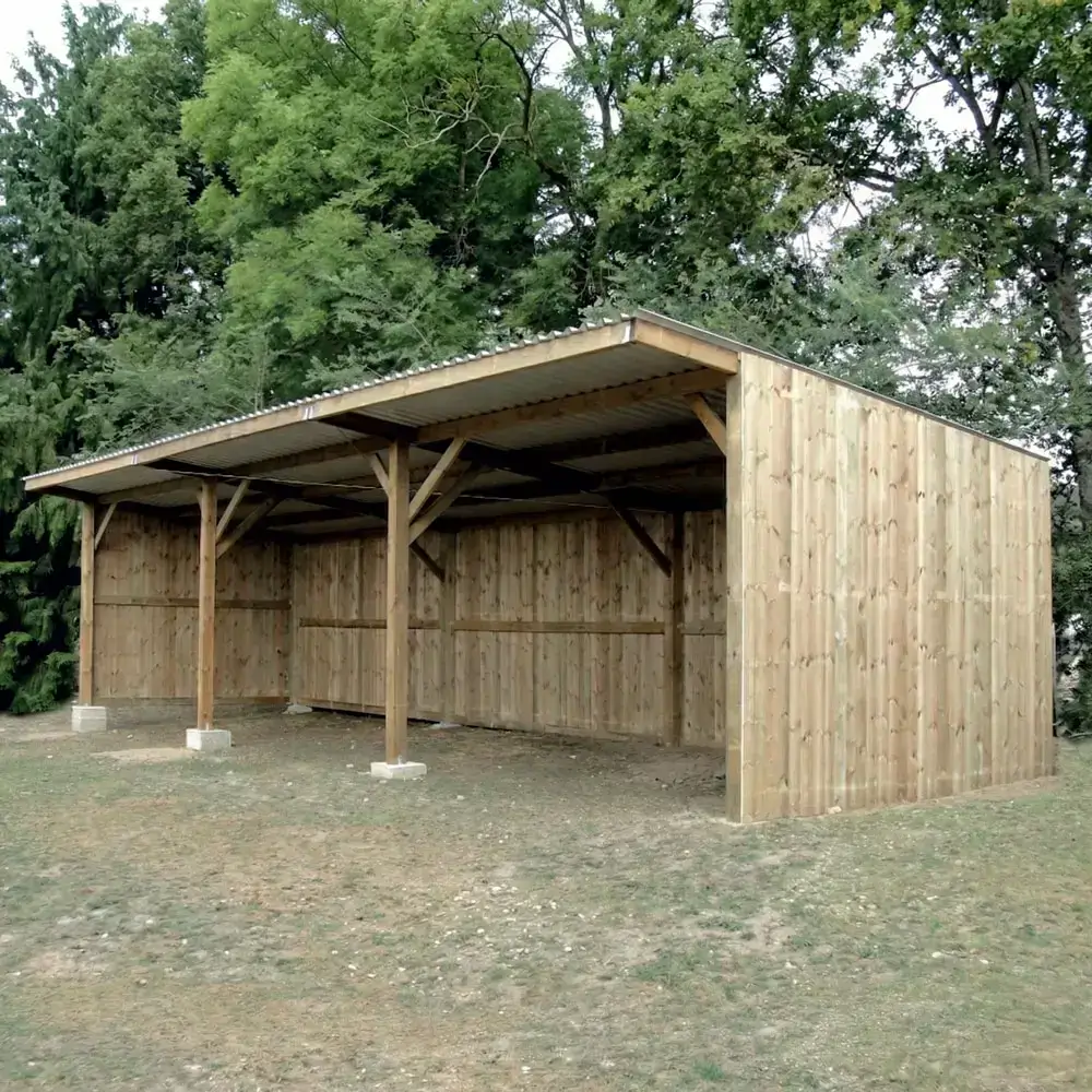 Abri Classic Max 75m2 : 15x4m + Auvent 1m