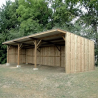 Abri Classic Max 75m2 : 15x4m + Auvent 1m