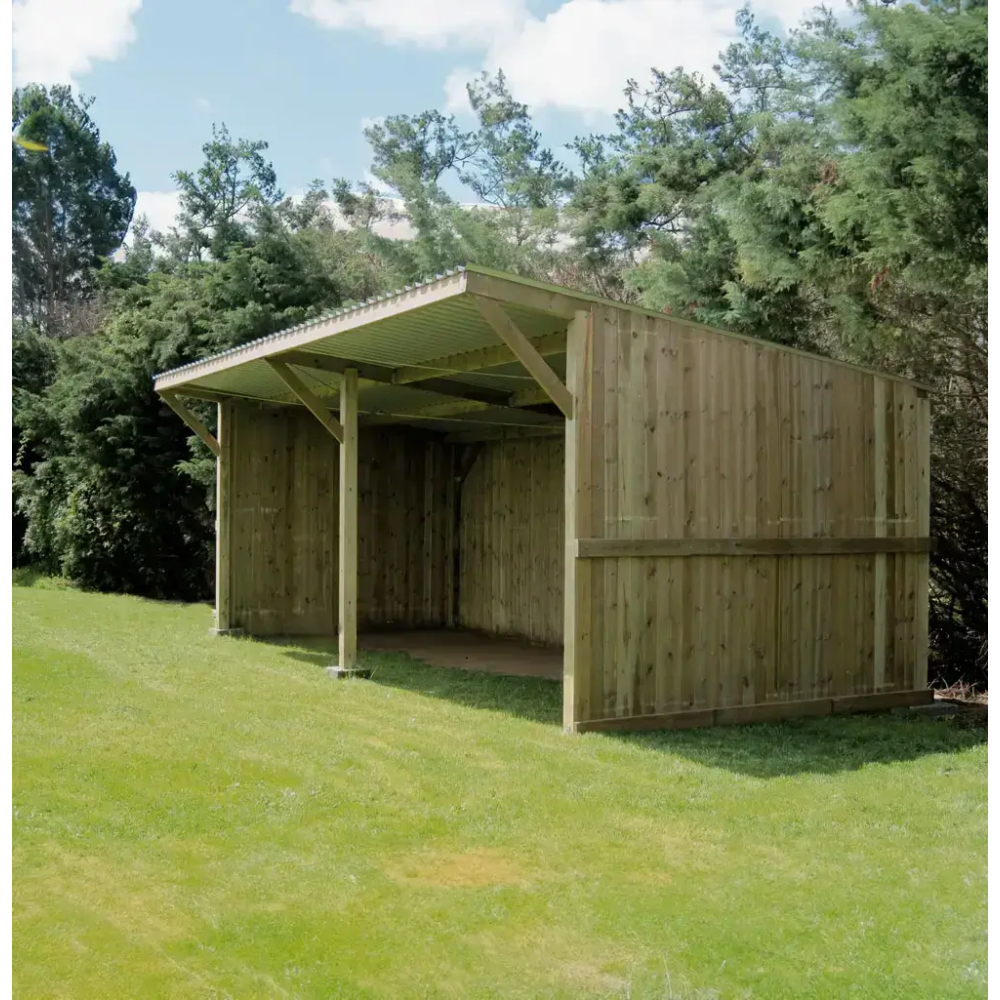 Abri Classic Max 50m2 : 10x4m + Auvent 1m