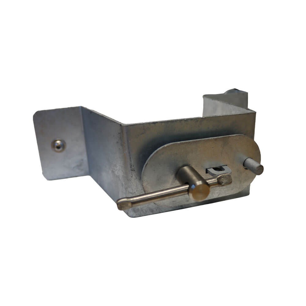 Support de roue de secours sur ridelle pour benne