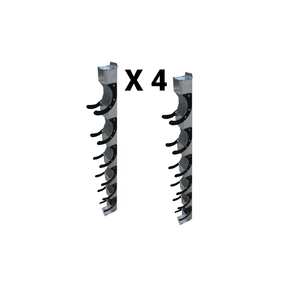 Lot de 4 paires de portes barre aluminium à fixer