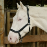 Licol en cuir noir Cheval liberté