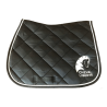 Tapis de selle noir, Cheval Liberté
