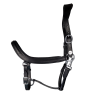 Licol en cuir noir Cheval liberté