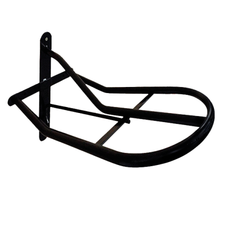 Porte selle fixe en métal peint noir
