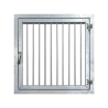Fenêtre plexiglas avec barreaux