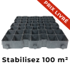 Lot de 100m² de dalle stabilisatrice alvéolaire de sol livré