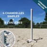 Lot de 4 chandelles Single + 8 cuillères