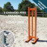 Lot de 2 chandeliers Training + 4 cuillères