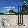 Lot de 2 chandeliers Training + 4 cuillères