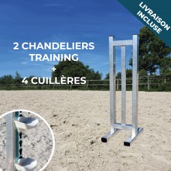 Lot de 2 chandeliers Training +...