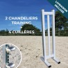 Lot de 2 chandeliers Training + 4 cuillères