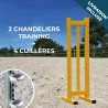 Lot de 2 chandeliers Training + 4 cuillères